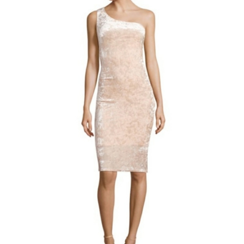 Belle Sky Pink Velvet Dress